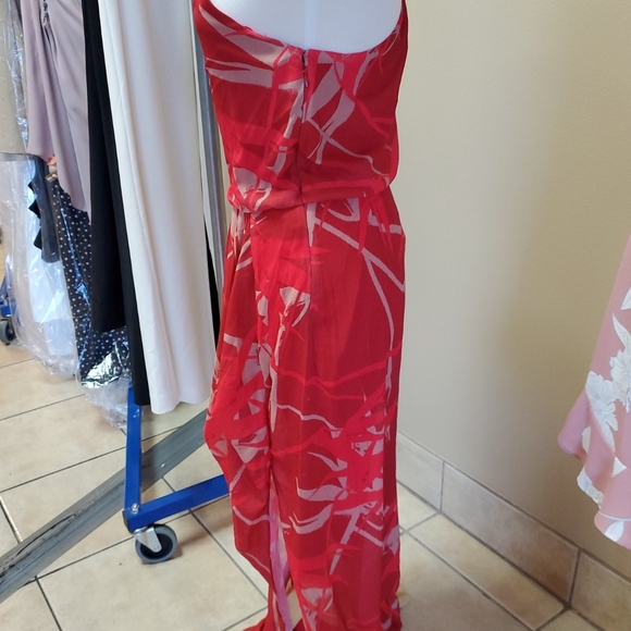 New Halston Heritage One Shoulder Dress - Picture 4 of 7